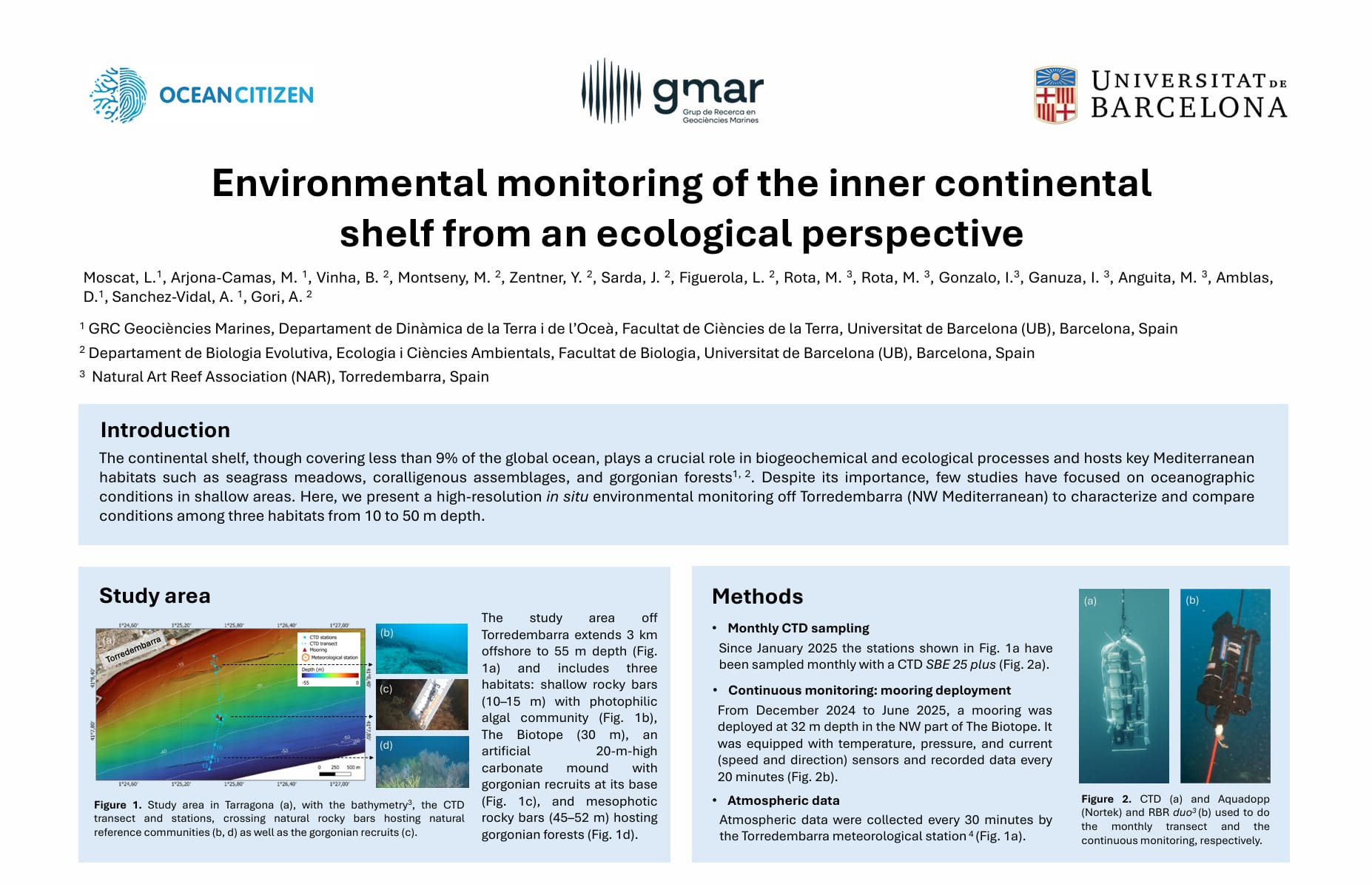 Environmental monitoring of the inner continental shelf from an ecological perspective
